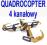 Quadrocopter X4 2.4GHz 4 kanałowy 6-osi 8 min lotu