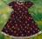 Śliczna sukienka FOGER na 140 z USA kwiaty folkowa