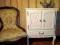 KOMODA SZAFKA STYL SHABBY CHIC LUDWIK BIAŁA