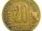 N398. ARGENTYNA 20 CENTAVOS 1945