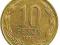 N404. CHILE 10 PESOS 1996