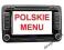 POLSKIE MENU LEKTOR RNS510 MFD2 NOWA MAPA V12 WYS