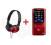 Sony NWZ-E384 (red) + słuchawki MDR-ZX310 (red)