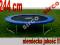 TRAMPOLINA BATUT 244CM atesty TUV GS Niemcy