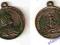 Stary cynowy medal wcześniej miedziowany