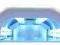 Lampa UV 36 W nowa timer 120 s cztery żarówki