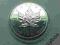 5 dolarów 1OZ uncja srebra LIŚĆ KLONU 1990