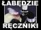 ŁABĘDZIE Z RECZNIKÓW PREZENT ŚLUB ROCZNICA TORT
