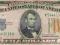 5 $ SILVER CERTIFICATE  Series  of 1934 A (Yellow)