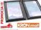DWA OKNA OKNO DACHOWE OPTILIGHT 78x140 VB + kołn