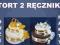 TORT Z RECZNIKOW HAFT PREZENT SLUB ROCZNICA