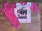 Śliczna piżamka dziewczęca różowa bawełna 98