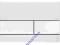 TECE SQUARE Płytka PRZYCISK szkło BIAŁY WC STELAŻA