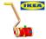 *** IKEA MULA kolorowy PCHACZ drewniany ***