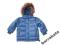 Reserved - zimowa kurteczka, niebieska, roz. 74cm