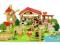 Farma drewniana 48 elementów zabawki JĘDRZEJÓW