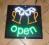 TABLICA REKLAMA SZYLD NEON OPEN PIWO TABLICA REKLAMA SZYLD NEON OPEN PIWO