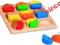 DREWNIANA układanka SORTER   KSZTAŁTY  h93564