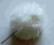 Pompon z królika 8 cm pompony biały