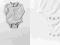 10468 ZARA MINI__BIAŁE SPIOSZKI BODY__3-6MCY