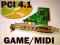Karta dźwiękowa CMI 8738 PCI SX 4.1 port GAME/MIDI