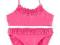 H&amp;M NOWY STRÓJ BIKINI FALBANKA RÓŻ__98/104