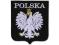 Stylizowane Godło Polski - POLSKA czarny/biały