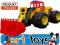 XL DUŻY TRAKTOR JEZDZIK SPYCHACZ BULLDOZER 80CM