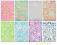 SCRAPBOOKING MINI- 24szt - W PASTELACH -  NOWE