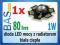 Dioda LED mocy 1W z radiatorem - biała ciepła