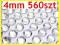 CYRKONIE 4mm 560szt manicure SAMOPRZYLEPNE dzety