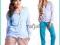100% BAWEŁNIANA PIŻAMA DAMSKA DO KARMIENIA XL 42