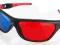 PROFESIONALNE SOLIDNE OKULARY 3D RED CYAN