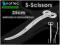 Nattec S-Scissors  25cm NOŻYCZKI FALA MEGA MOCNE