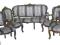 Komplet mebli NEOBAROKOWYCH, sofa + 4 fotele
