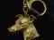 Whippet pozłacany brelok do kluczy Art Dog