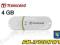 TRANSCEND PENDRIVE 330 4GB WHITE TANIO FV GW