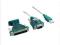 4world Adapter USB 2.0 do RS 232 DB9M DB25M - OEM