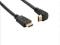 Kabel HDMI - HDMI kątowy 19/19 M/M 3m, 30 AWG, p