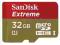 SANDISK MICRO SDHC 32GB EXTREME Class 10 + ADAPTE