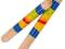 *NOWOŚĆ* Drewniane tęczowe PAŁECZKI perkusja GOKI