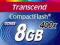 TRANSCEND Compact Flash Card 8GB Ultra-fast (400X)