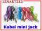 Kabel mini Jack 3,5mm AUX Tablet 5 KOLORÓW 1 metr