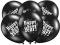 Balony 14 Happy New Year, Metallic Black, 6szt.