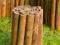 Rollborder Palisada Obrzeże Płotek Drewniany 60 cm