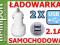 2 x mocniejsza Samochodowa ładowarka 2 xUSB 2.1 A