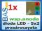 Dioda LED 5x2 RGB wsp. anoda