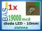 Dioda LED 10 mm - zielona 19000 mcd (clear)