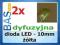 Dioda LED 10 mm - żółta _ dyfuzyjna _2szt