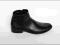 Zimowe buty męskie skóra zamek sztyblety czarne 40
